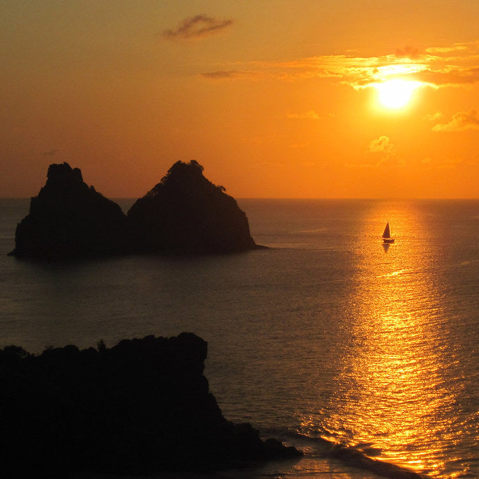 Jantar com pôr do sol